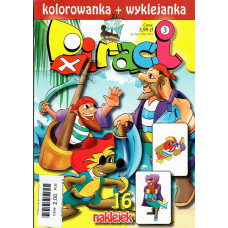 Piraci kolorowanka + wyklejanka